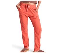 Roxy - Women's On The Seashore Linen Cargo Trousers - Pantalon de loisirs - M - apricot brandy