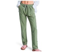 Roxy - Women's On The Seashore Linen Cargo Trousers - Pantalon de loisirs - XXL - oil green