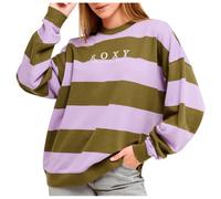 Roxy - Women's Strictly Stripes Oversized - Pull - XS - winter moss stricty striipe