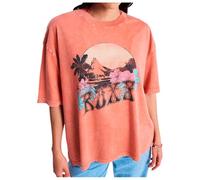 Roxy - Women's Talloversize Washed - T-shirt - S - apricot brandy