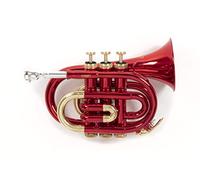 Roy Benson PT-101R Trompette de poche Sib Rouge