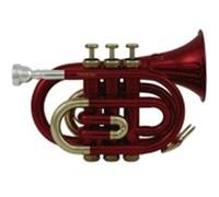 Roy Benson Student Series Trompette de poche Sib PT-101R laquée rouge