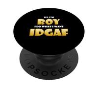 Roy Costume IDGAF Funny Meme Halloween Costume for Roys PopSockets PopGrip Adhésif
