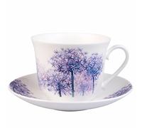Roy Kirkham & Co alliums Chatsworth Tasse et Soucoupe pour Petit déjeuner, Violet