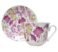 Roy kirkham soucoupe tasse à café motif "sweet pea-rose