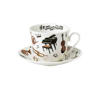 Roy Kirkham Tasse déjeuner Concert et sa sous-Tasse. Porcelaine