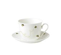 Roy Kirkham Tasse et soucoupe Bees pour petit-déjeuner