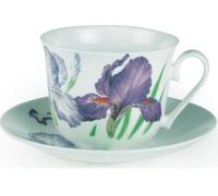 Roy Kirkham Tasse Jumbo avec Soucoupe Iris