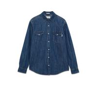 Roy Roger's - Camicia in denim elasticizzato - Homme - Chemises - Bleu - Taille: 2XL