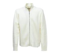 Roy Roger's - Maglia Full Zip in Lana Merino - Homme - Pulls - Blanc - Taille: L