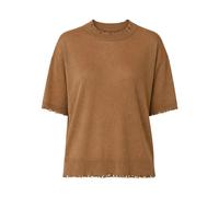 Roy Roger's - Maglia girocollo manica corta damage lurex - Femme - Pulls - Brun - Taille: 38 FR
