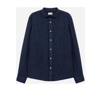 Roy Roger's - Pierce Linen Shirt - Homme - Chemises - Bleu - Taille: L