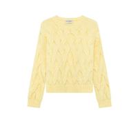 Roy Roger's - Pull multicâble en mélange d'alpaga - Femme - Pulls - Jaune - Taille: 40 FR
