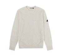 Roy Roger's - Pull Ras du Cou Motif Noisette - Homme - Pulls - Blanc - Taille: L