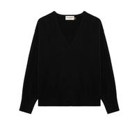 Roy Roger's - Pulls Noirs avec Col en V et Poignets Côtelés - Femme - Pulls - Noir - Taille: 40 FR