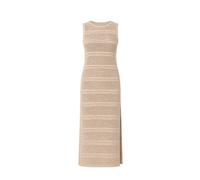 Roy Roger's - Robe Maxi Sans Manches en Maille Ajourée - Femme - Robes - Beige - Taille: 38 FR