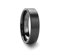 Roy Rose Jewelry Alliance plate noire en carbure de tungstène pour homme - Finition brossée confortable - 2 mm, 4 mm, 6 mm, 7 mm, 8 mm, 10 mm, 12 mm de large - Nom du style : SAN Antonio, métal, non
