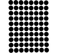 Royal 13mm Noir Étiquettes Autocollantes Cercles Rondes Petit Point De 1.3 Cm De Diamètre Gommettes Auto-Adhésives Pour Le Bureau, Ecole, Calendriers, Codage Couleur Paquet De 1200
