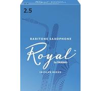 D'Addario Anches Rico Royal pour saxophone baryton Force 2.5 – Pack de 10