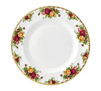 Royal Albert Assiette Cadeau Old Country Roses - Assiette de Service Vintage en Porcelaine Fine - Grande Taille - Motif Floral, 27 cm