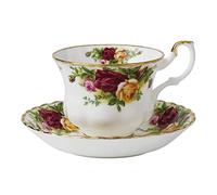 Royal Albert IOLCOR04698 Old Country Roses Lot de 2 Tasses à thé en Porcelaine Anglaise Motif Floral