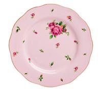 Royal Albert NCRPNK25811 Assiette à dessert vintage moderne en porcelaine anglaise Rose 20 cm