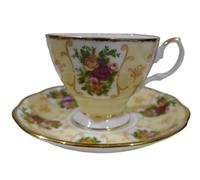 Royal Albert Tasse à café avec soucoupe en porcelaine 0,15 litres collection rose camée Peach