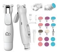 Royal Angels Coupe-Ongles Électrique Bébé Double Face 20-en-1 | Kit de Manucure avec 15 Limes de Rechange, Moteur Ultra-Silencieux et Lampe LED | Sécurisé pour Toute la Famille(neige)