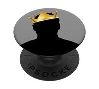 Royal Anonymous Man with Golden Crown, Anonymous PopSockets PopGrip Adhésif