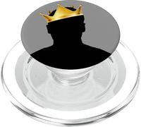 Royal Anonymous Man with Golden Crown, Anonymous PopSockets PopGrip pour MagSafe