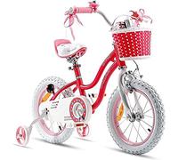 Royal Baby Stargirl Vélo pour Enfant Fille, Rose, 14 Zoll mit Stützrad