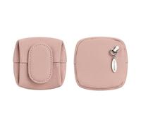 Royal bagger Mini Porte-Monnaie à Motif Litchi, Sac de Rangement pour écouteurs à clé à Boucle de Couleur Unie, Pochette à Monnaie décontractée pour Un Usage Quotidien 1944 (Pink)