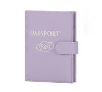 Royal Bagger Portefeuille de Passeport en Cuir véritable RFID pour Femmes, Porte-Cartes de Portefeuilles de Voyage décontractés avec Outil de Broche de Carte sim 3220 (Violet Clair)
