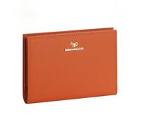Royal Bagger RFID Genuine Leather Passport Wallets for Women, Travel Wallet with Card Slots, SIM Card Storage and Tool 4090 (Orange)