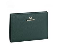 Royal Bagger RFID Genuine Leather Passport Wallets for Women, Travel Wallet with Card Slots, SIM Card Storage and Tool 4090 (Dark Green)