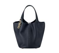 Royal Bagger Sacs Fourre-tout En Cuir De Vache Véritable Pour Femmes, Sac Seau À Fermeture Magnétique, Sac À Main Décontracté De Couleur Unie 3260 (Noir)
