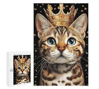 Royal Bengal Cat Portrait Puzzle 1000 Pièces Educa Jouet en Bois Cadeau Unique Décoration Intérieure Jeu Éducatif Challenge Toy Adultes Et Enfants À Partir De 14 Ans 1000 PCS