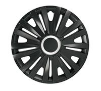 Royal Black Couverture Roues 14 Pouce Voiture ABS Antichoc Avec Anneaux Tenue
