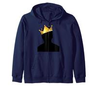 Royal Black King Magic with Golden Crown, Mysterious King Sweat à Capuche