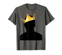 Royal Black King Magic with Golden Crown, Mysterious King T-Shirt