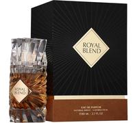 Royal Blend Extrait de parfum 100 ml Unisexe Fragrance World - Parfum luxueux avec cognac, cannelle, prune élégant étui noir Eau de parfum Spray avec autocollant Kajal