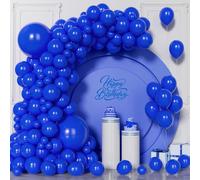 Royal Blue Balloons, 130Pcs Blue Garland Balloons Arch Kit, 5/10/12/18 Inches Deep Latex Balloon For Boys Men Women Girls Wedding Baby Shower Party Birthday Decoration
