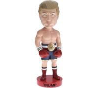 Royal Bobbles Donald Trump Boxer Never Surrender, 45e président des États-Unis - Collection Knuckleheads Political Satire - 20 cm de haut - Statue Bobblehead de collection