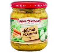 ROYAL BOURBON - Ile de la Réunion - Achards Pot en verre de 200g : (Lot de 3 Pots, Légumes)