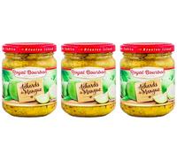 ROYAL BOURBON - Ile de la Réunion - Achards Pot en verre de 200g : (Mangue - Lot de 3 Pots.)