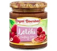ROYAL BOURBON - Ile de la Réunion - Confiture Pot en verre de 250g : (Lot de 3 Pots, Letchi)