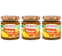 ROYAL BOURBON - Ile de la Réunion - Confiture Pot en verre de 250g : (Lot de 3 Pots, Mangue)