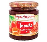 ROYAL BOURBON - Ile de la Réunion - Confiture Pot en verre de 250g : (Lot de 4 Pots, Tomate)
