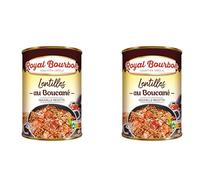 ROYAL BOURBON - Ile de la Réunion - Conserve : (Lentilles au boucané Boîte de 420g. Lot de 2)