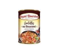 ROYAL BOURBON - Ile de la Réunion - Conserve : (Lentilles au boucané Boîte de 420g. Lot de1)